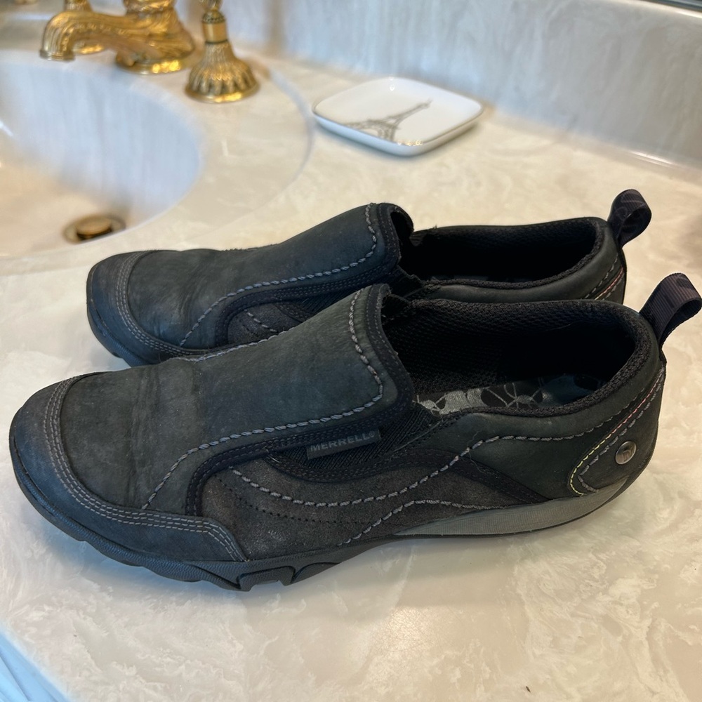 Merrell Black Loafers, Women’s Slip-Ons Comfortable Everyday Wear, Sz 8.5 - Picture 3 of 11